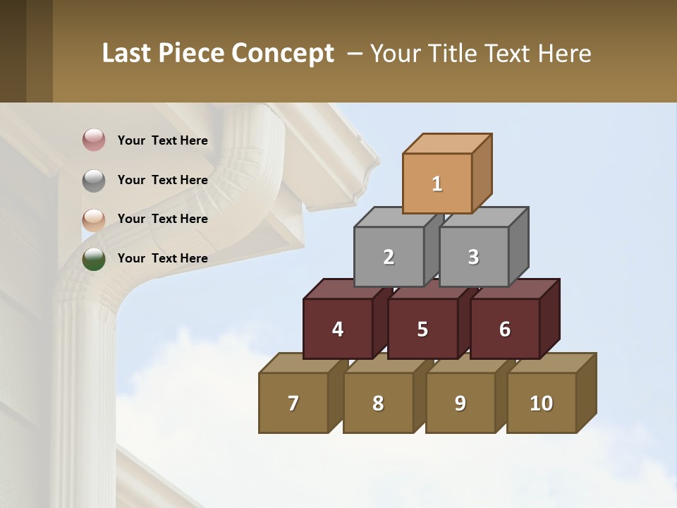 Overhang Flow Drain PowerPoint Template