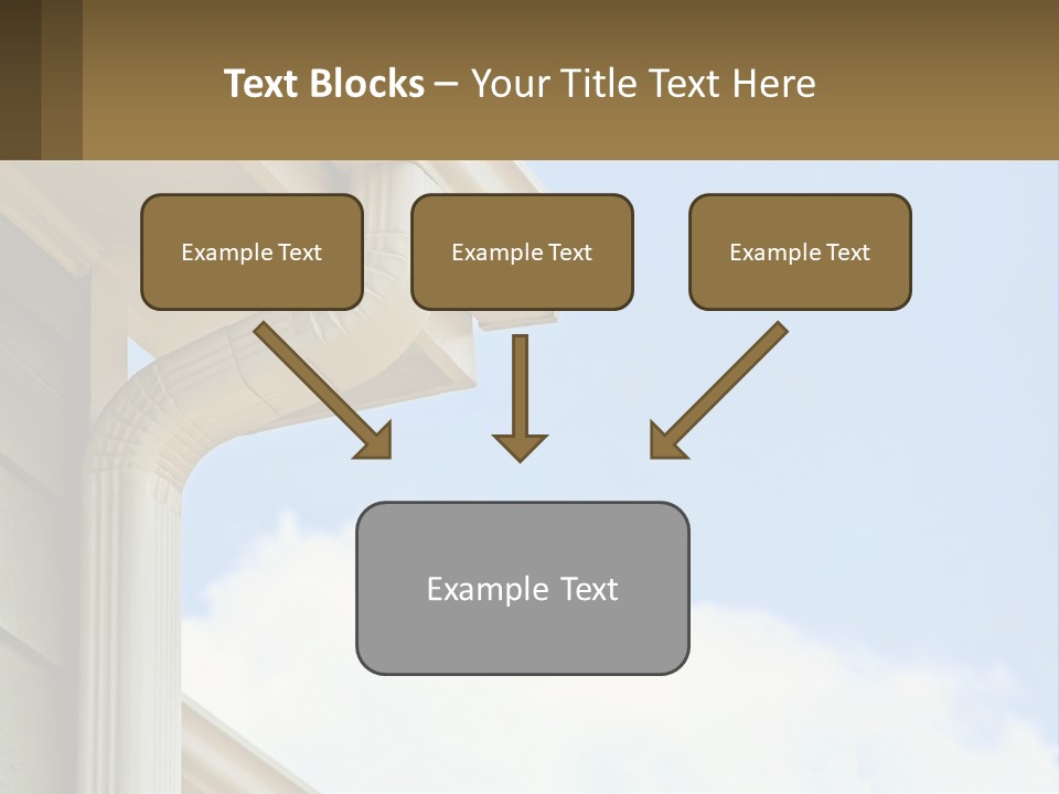 Overhang Flow Drain PowerPoint Template