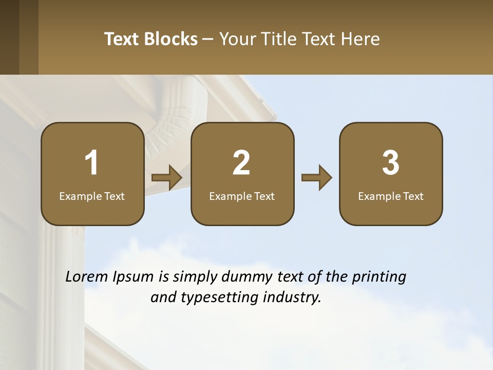 Overhang Flow Drain PowerPoint Template