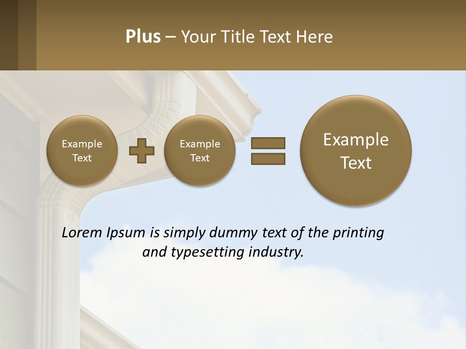 Overhang Flow Drain PowerPoint Template
