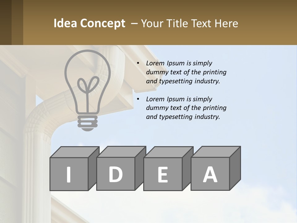 Overhang Flow Drain PowerPoint Template