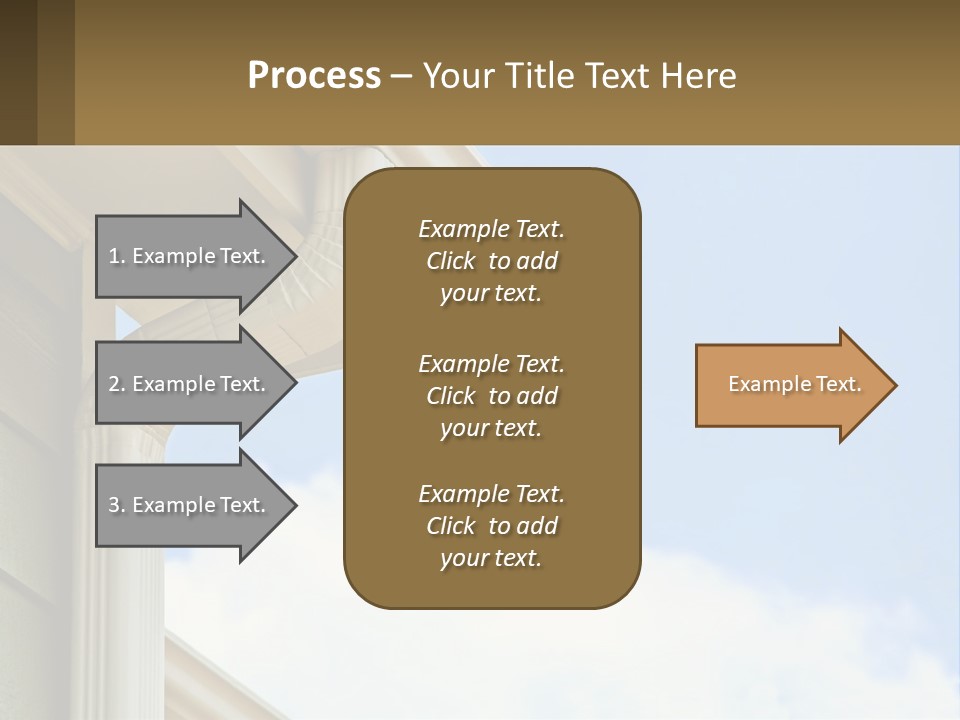 Overhang Flow Drain PowerPoint Template
