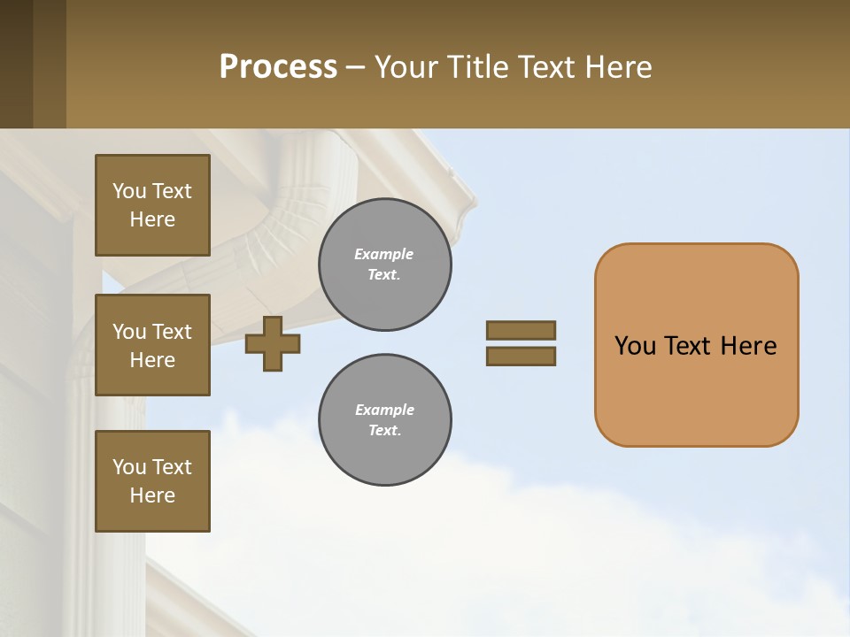 Overhang Flow Drain PowerPoint Template