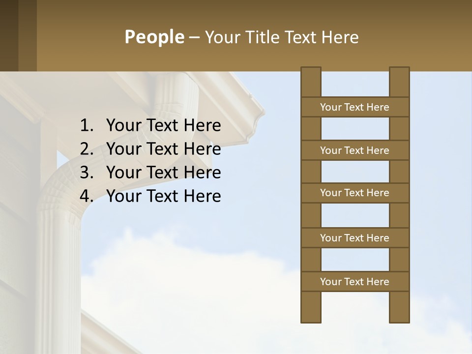 Overhang Flow Drain PowerPoint Template