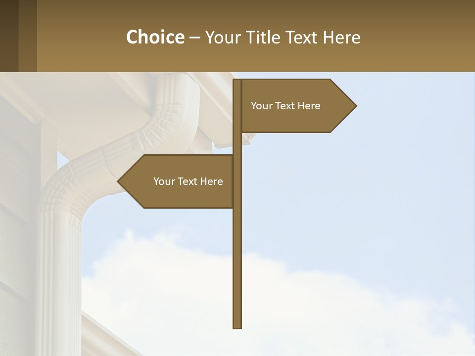 Overhang Flow Drain PowerPoint Template