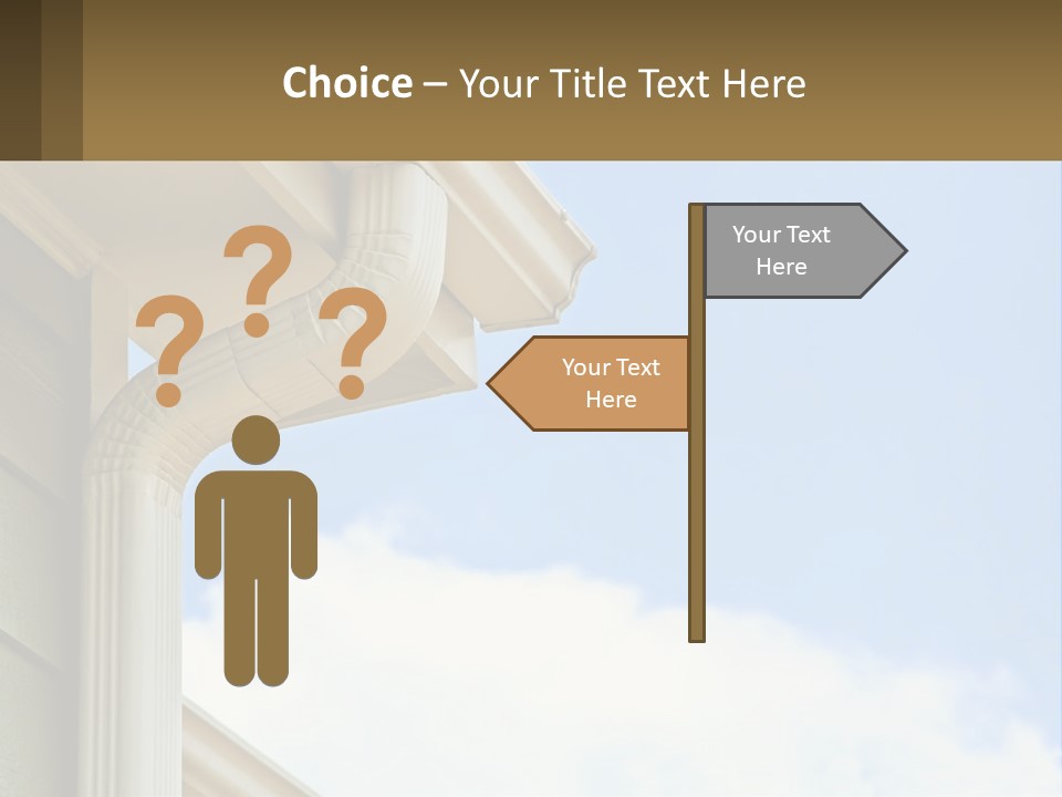 Overhang Flow Drain PowerPoint Template