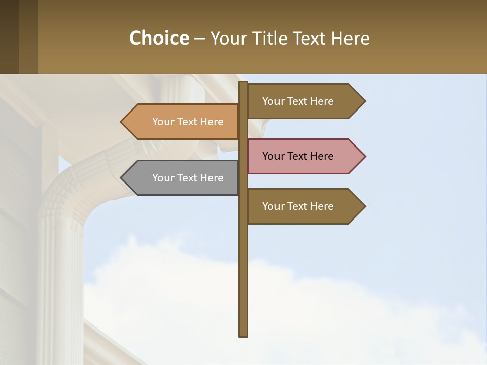 Overhang Flow Drain PowerPoint Template