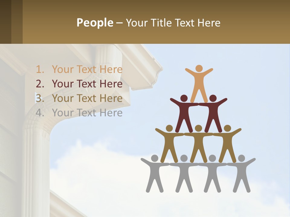 Overhang Flow Drain PowerPoint Template