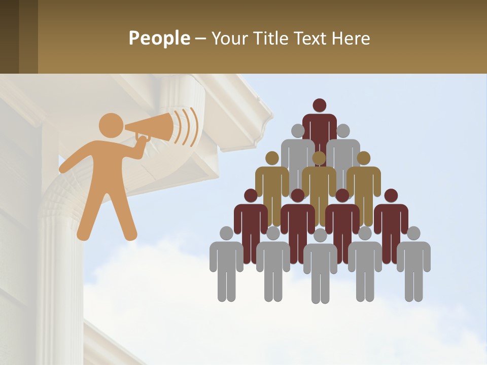 Overhang Flow Drain PowerPoint Template