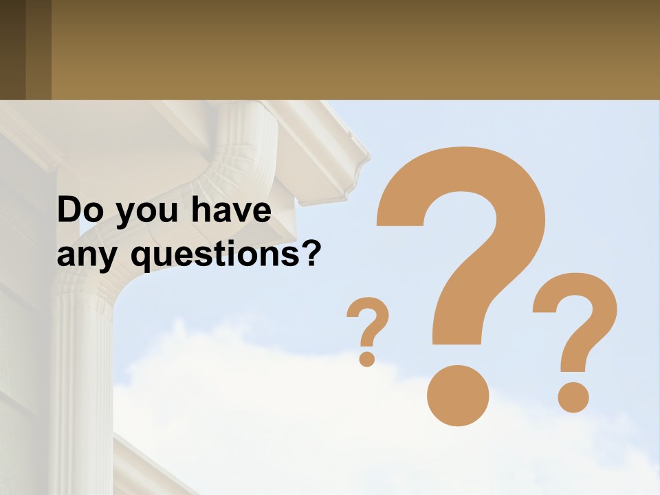 Overhang Flow Drain PowerPoint Template