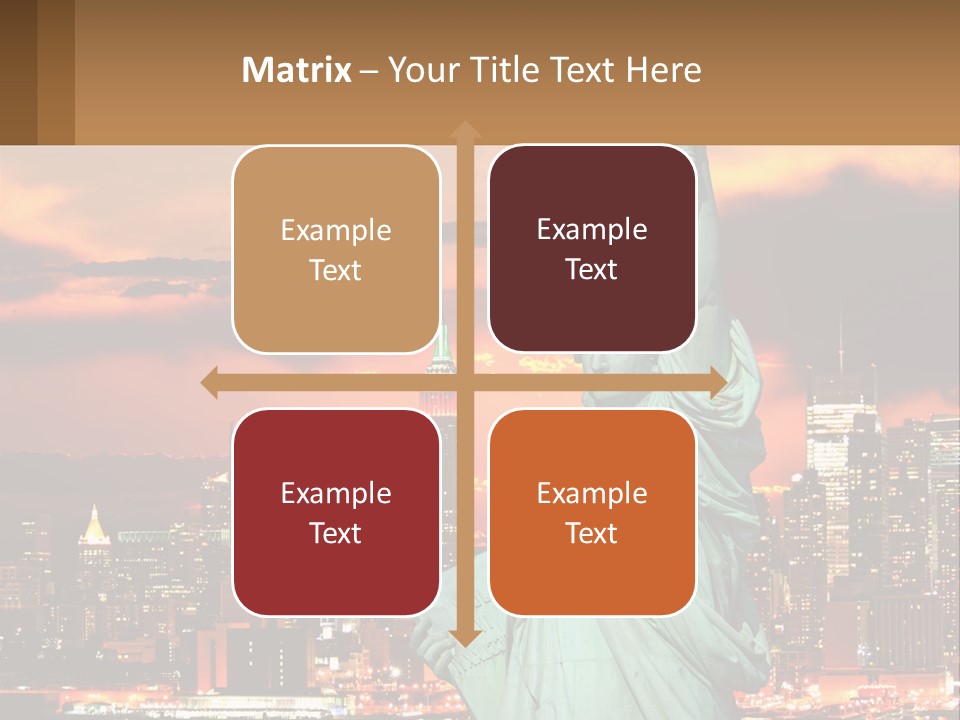 Scenic Statue City PowerPoint Template