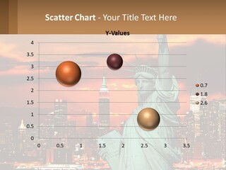 Scenic Statue City PowerPoint Template