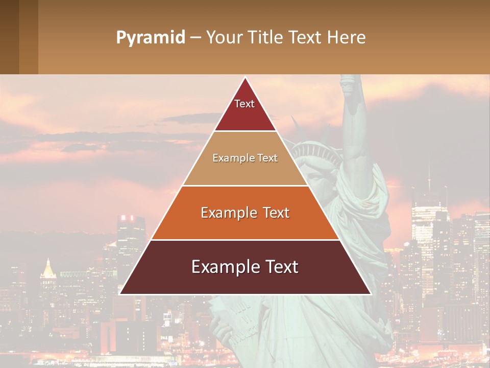 Scenic Statue City PowerPoint Template