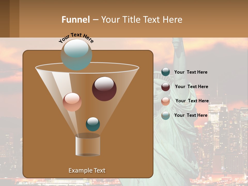 Scenic Statue City PowerPoint Template