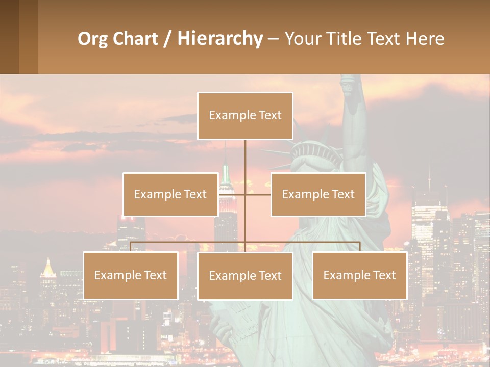 Scenic Statue City PowerPoint Template