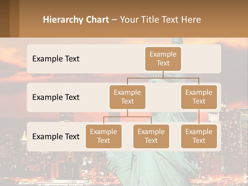 Scenic Statue City PowerPoint Template