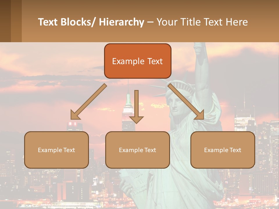 Scenic Statue City PowerPoint Template