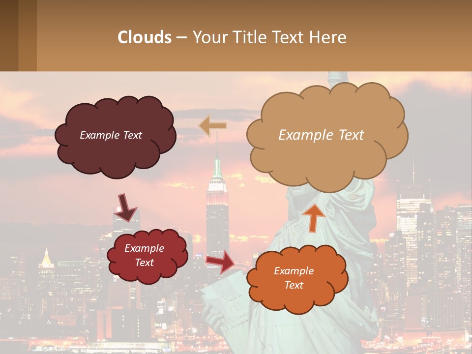 Scenic Statue City PowerPoint Template