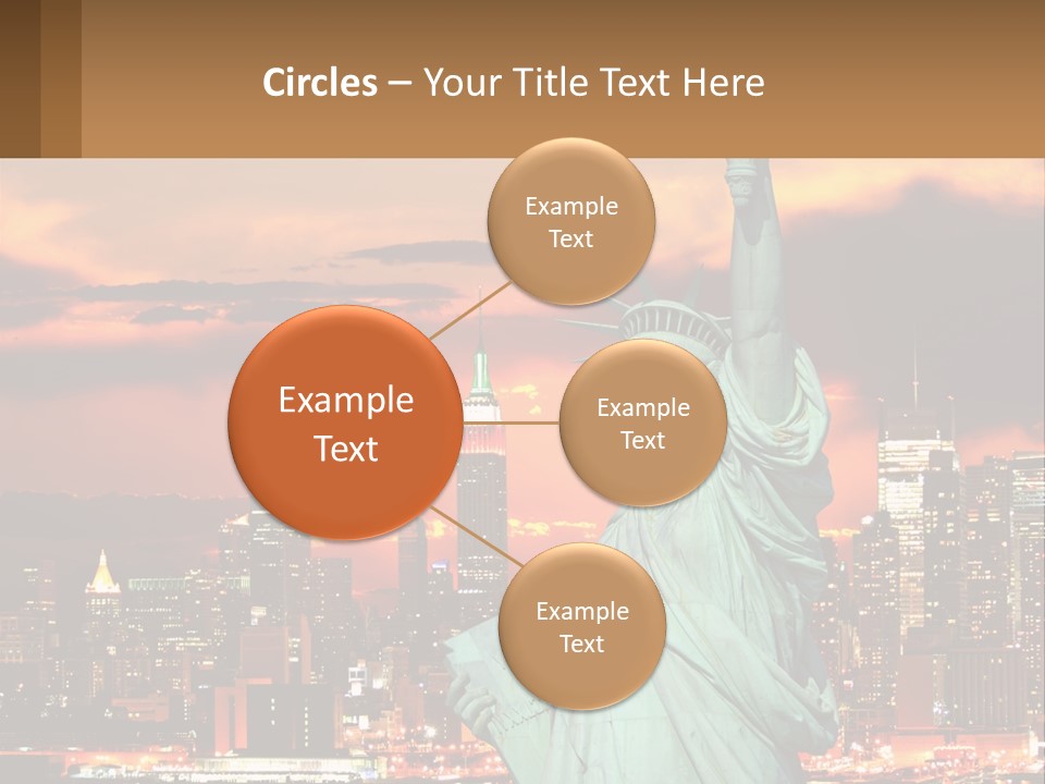 Scenic Statue City PowerPoint Template