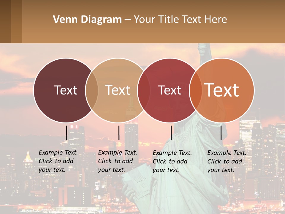 Scenic Statue City PowerPoint Template