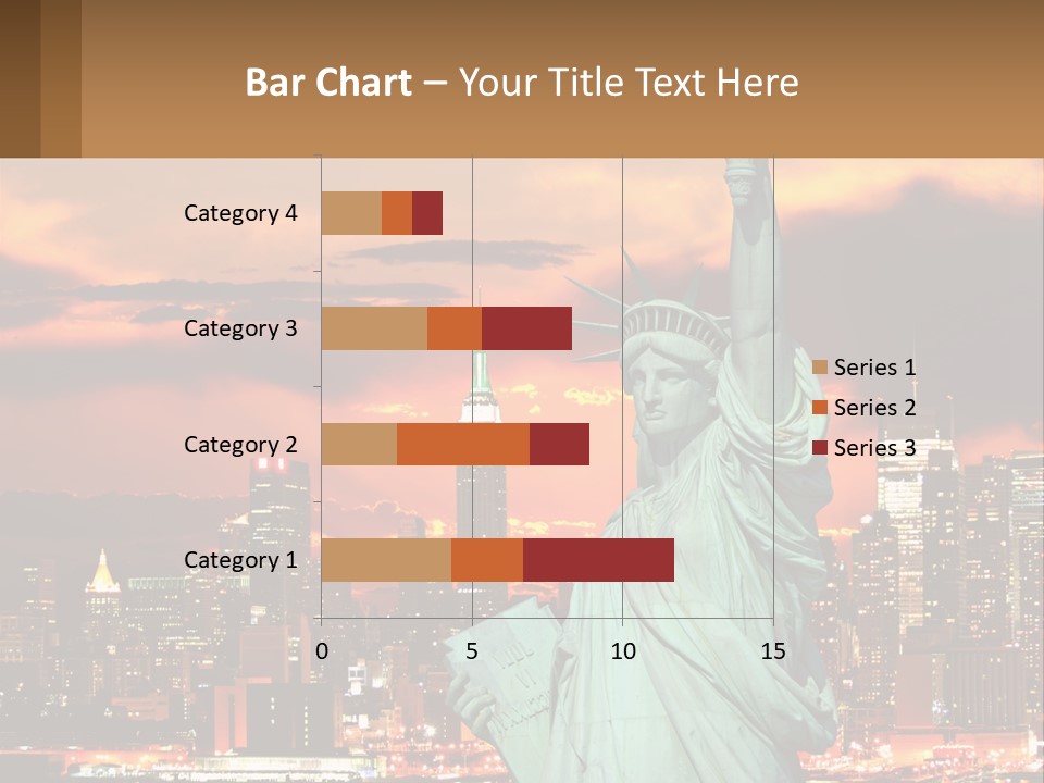 Scenic Statue City PowerPoint Template