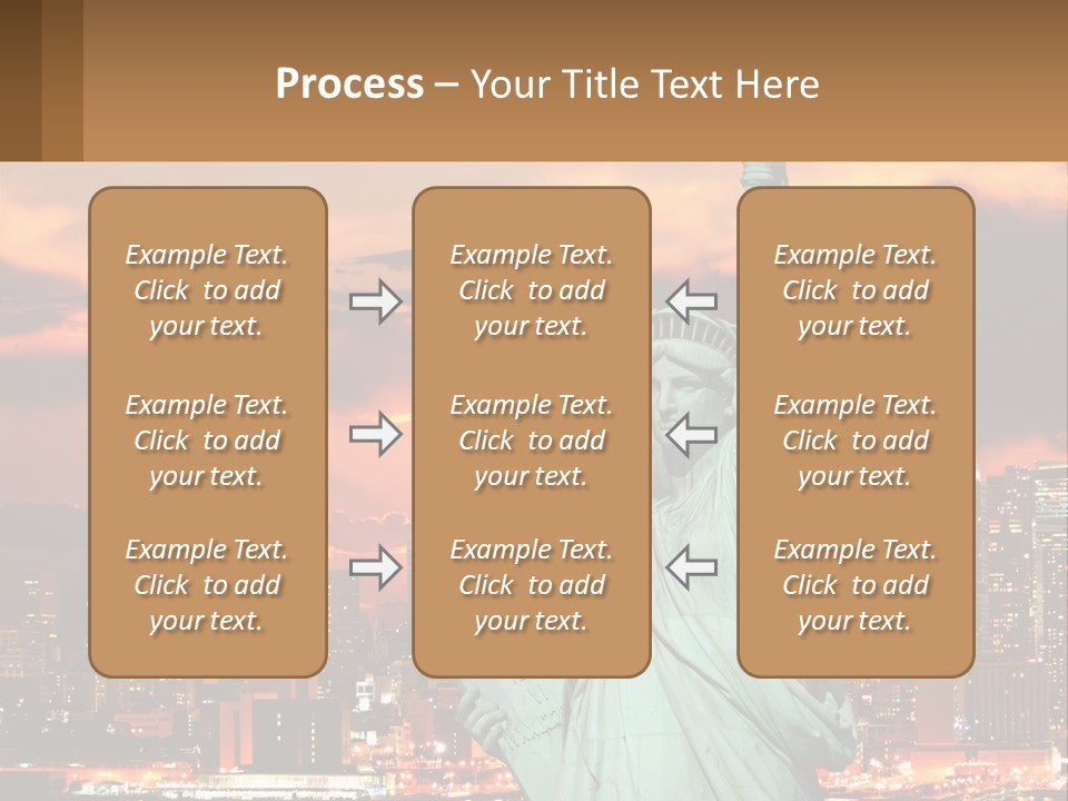 Scenic Statue City PowerPoint Template