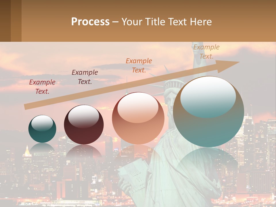 Scenic Statue City PowerPoint Template