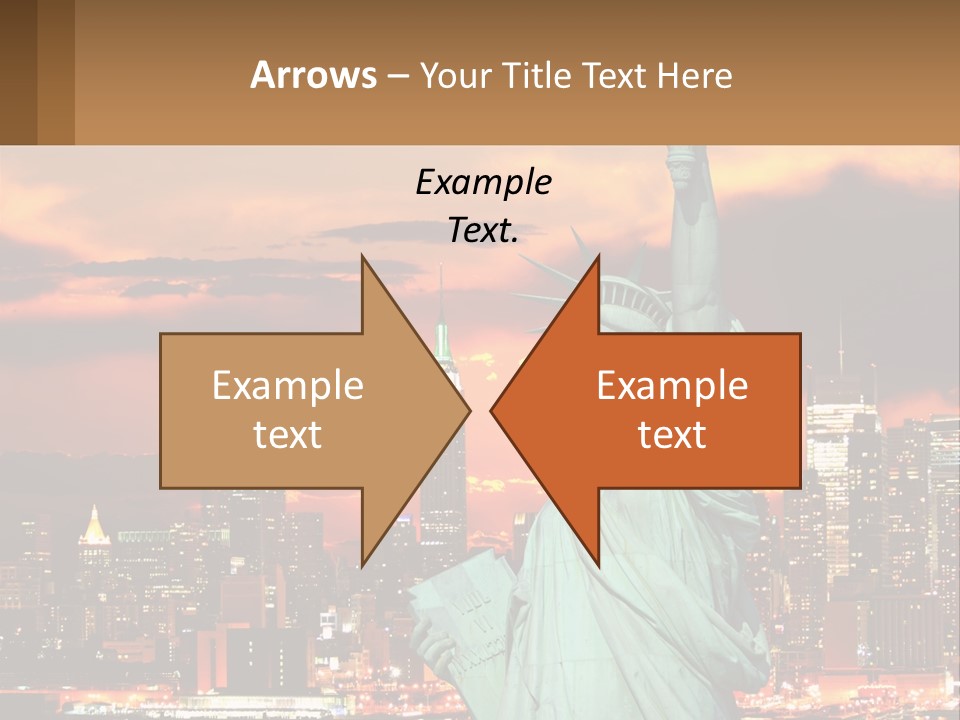 Scenic Statue City PowerPoint Template