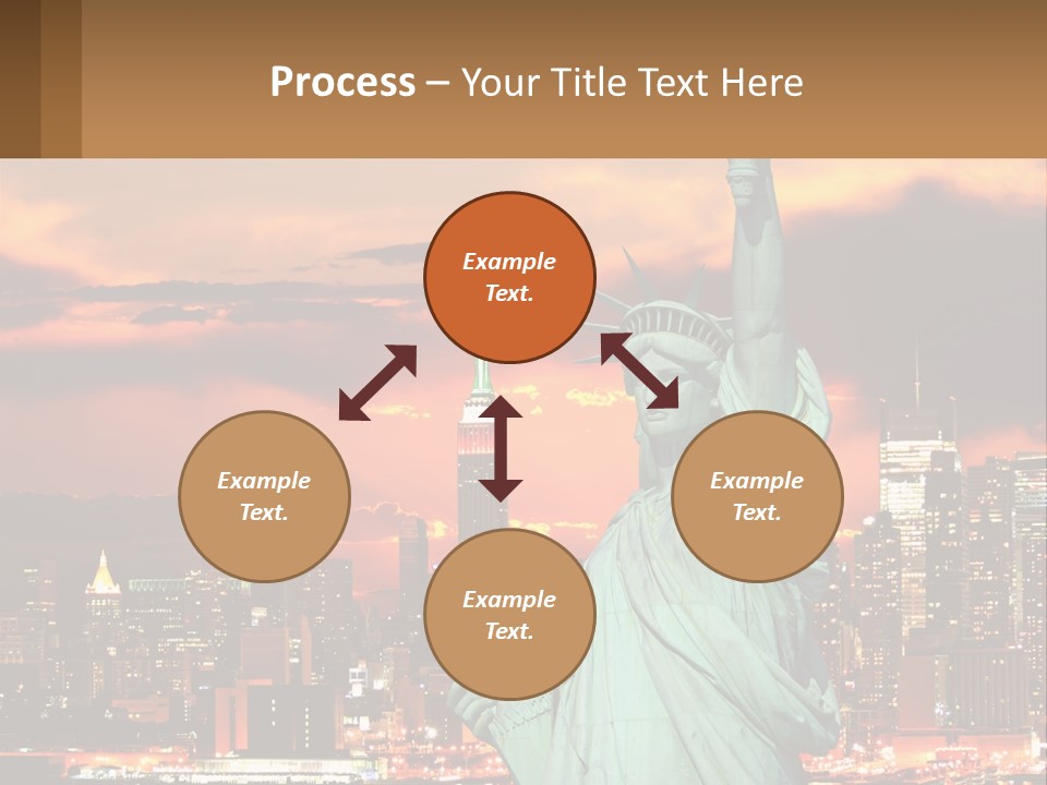 Scenic Statue City PowerPoint Template