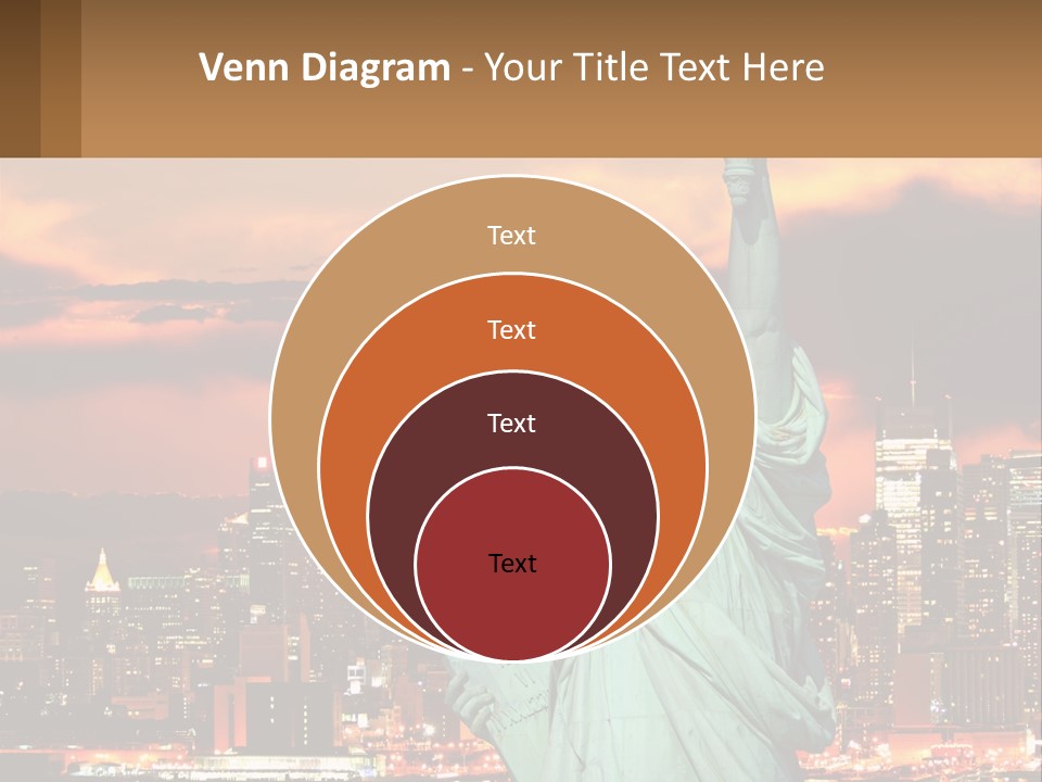 Scenic Statue City PowerPoint Template