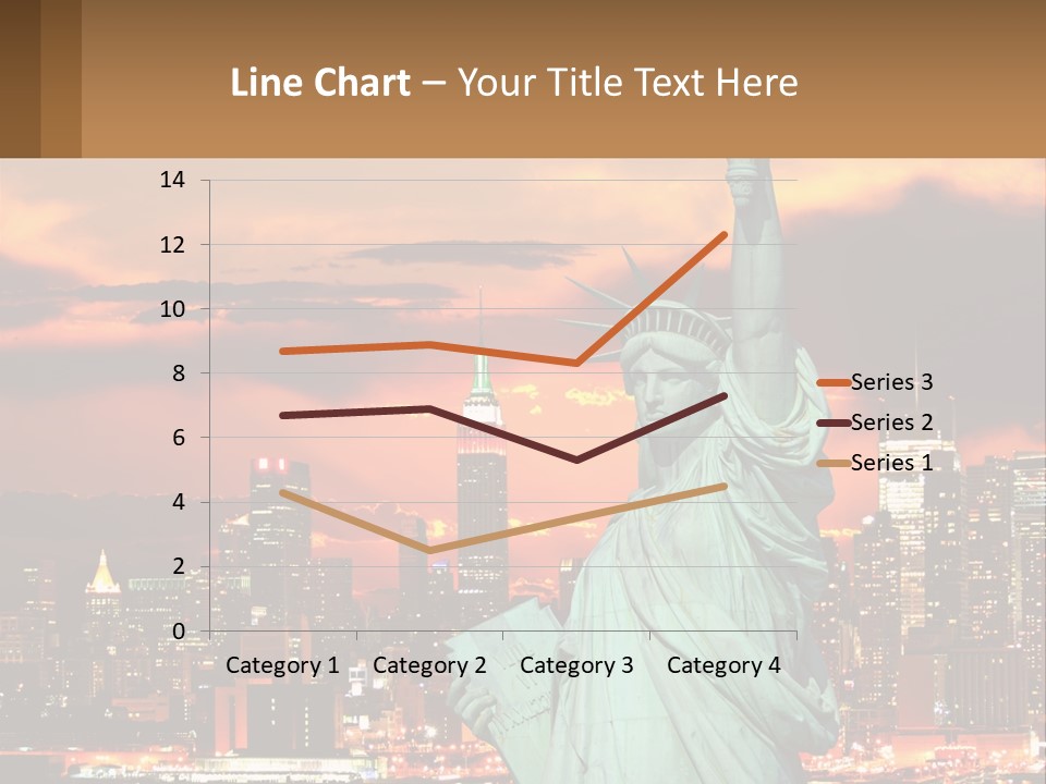 Scenic Statue City PowerPoint Template