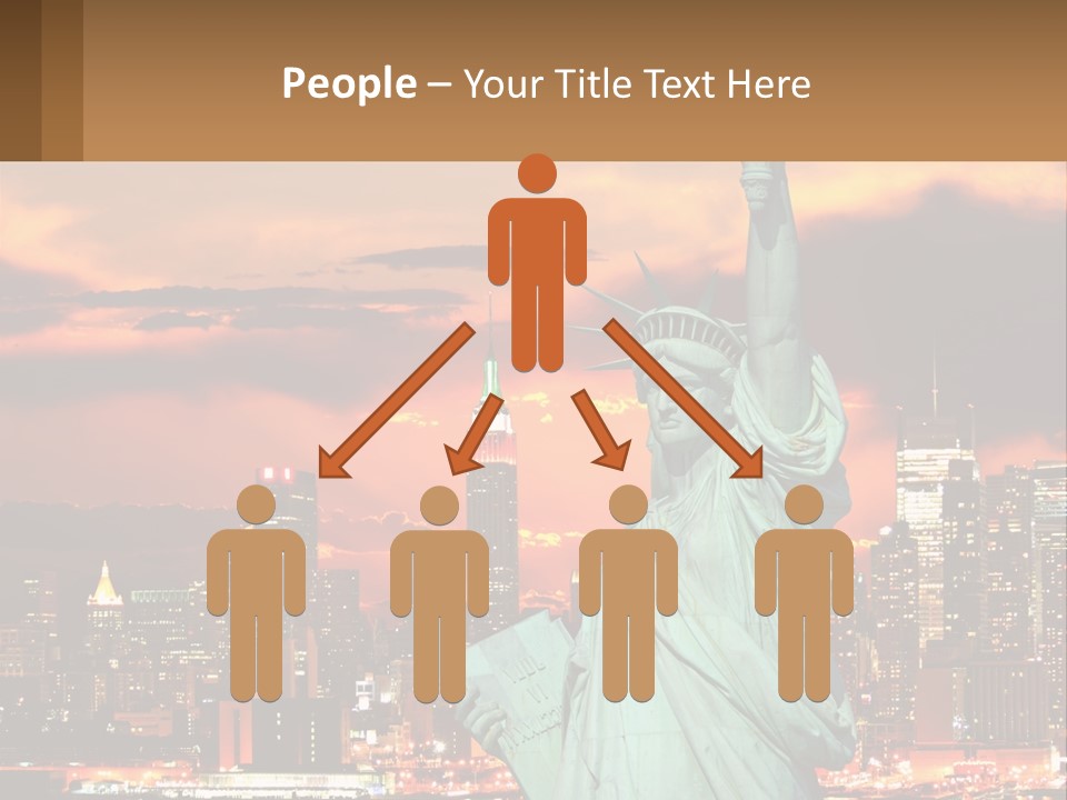 Scenic Statue City PowerPoint Template