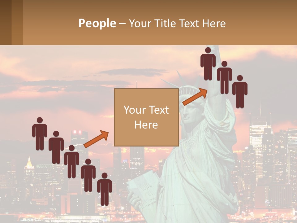 Scenic Statue City PowerPoint Template