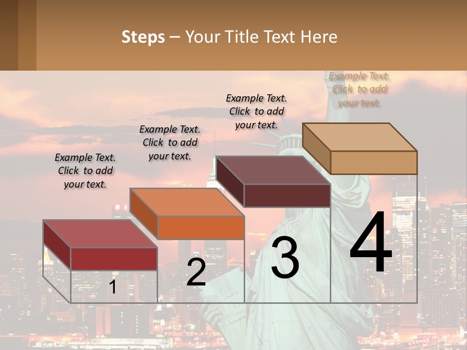 Scenic Statue City PowerPoint Template