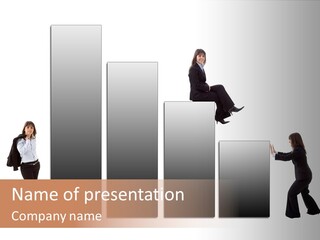 Confidence Businesswoman Sales PowerPoint Template