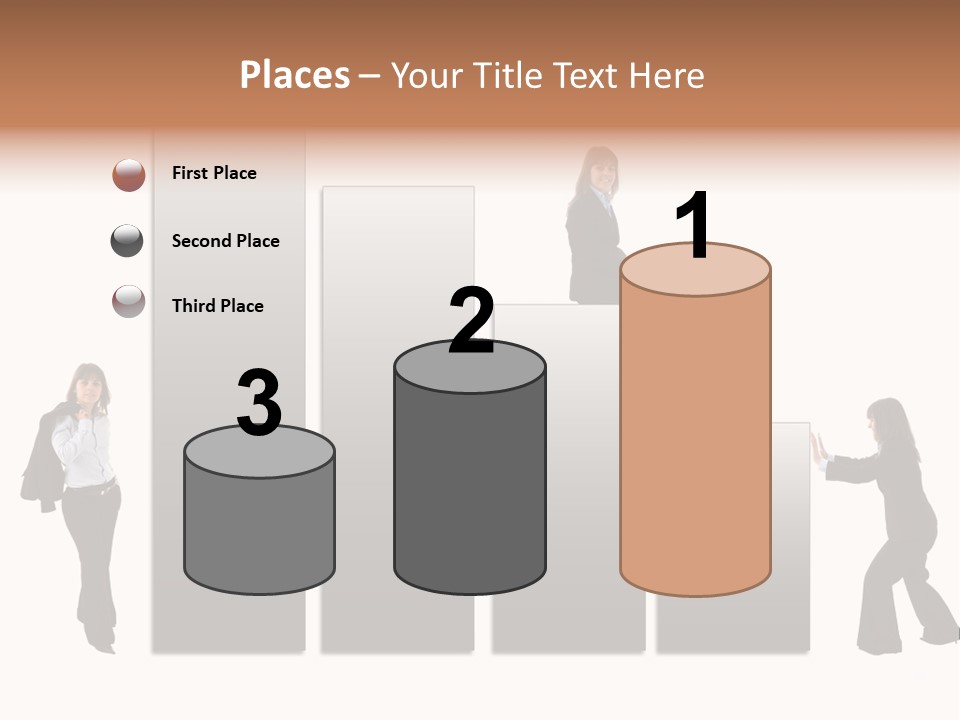 Confidence Businesswoman Sales PowerPoint Template