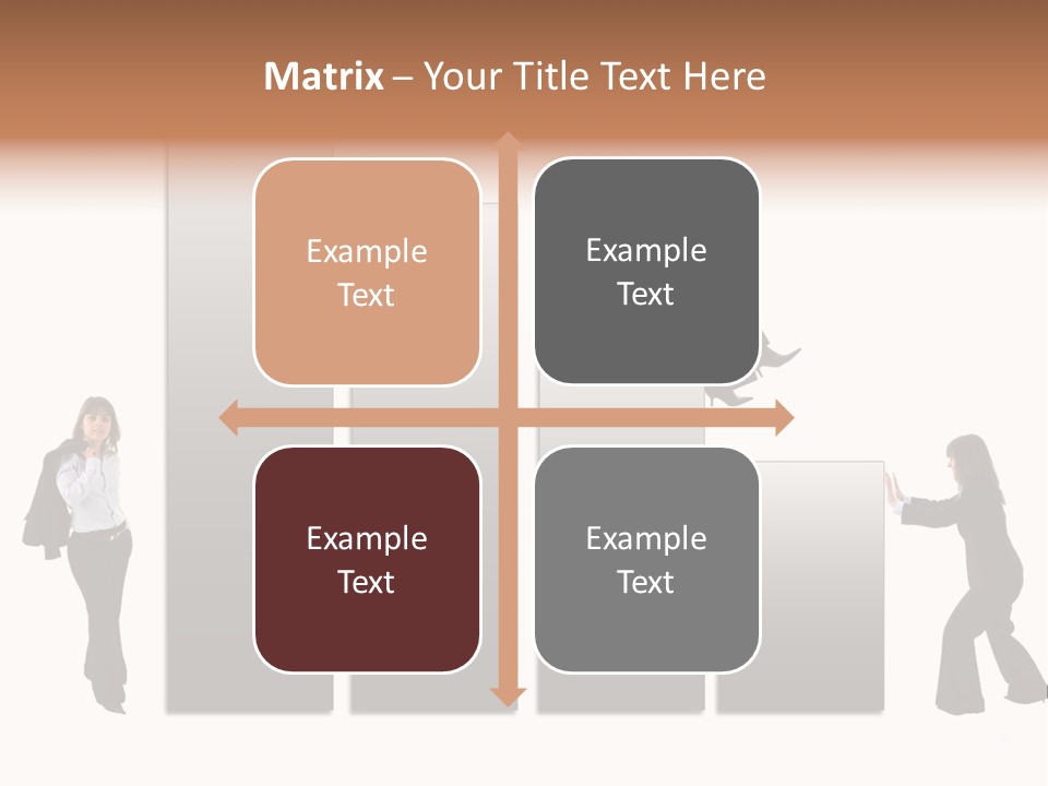 Confidence Businesswoman Sales PowerPoint Template