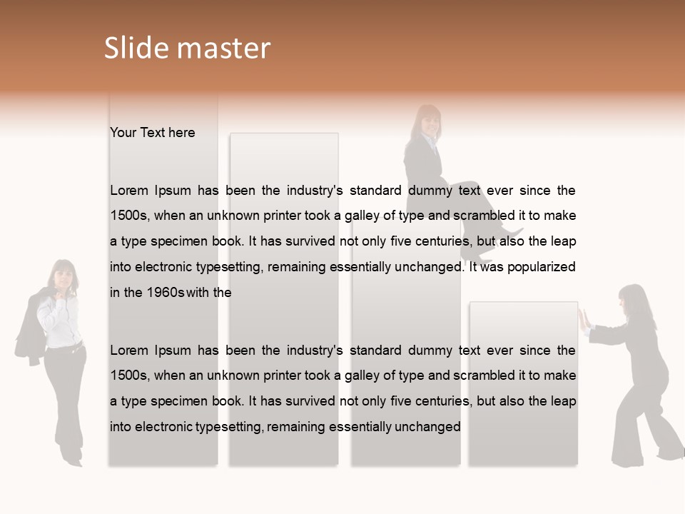 Confidence Businesswoman Sales PowerPoint Template