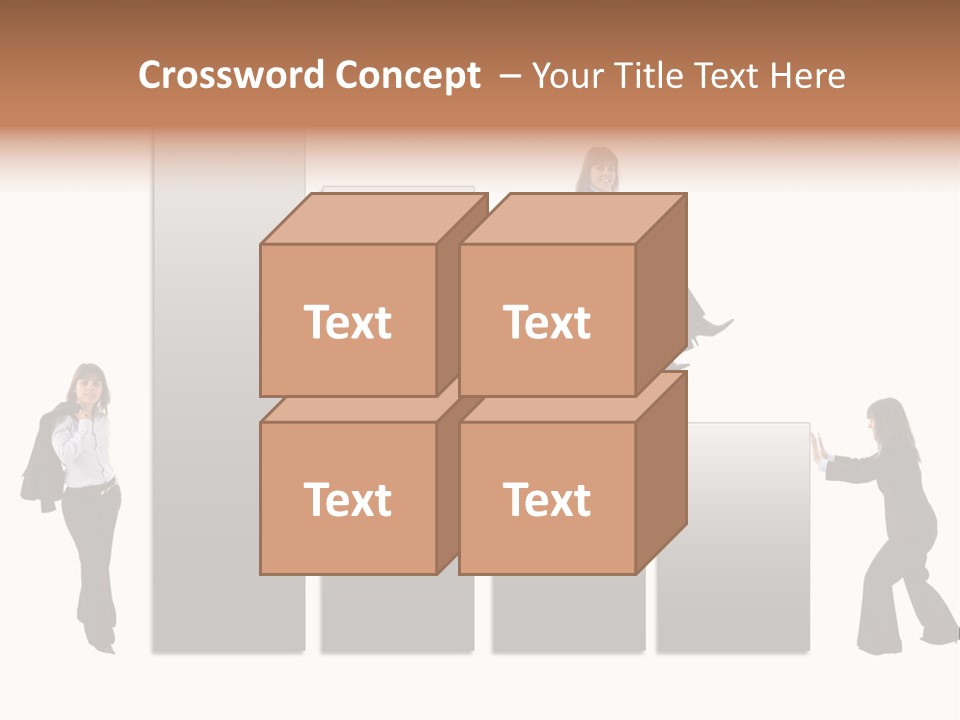 Confidence Businesswoman Sales PowerPoint Template