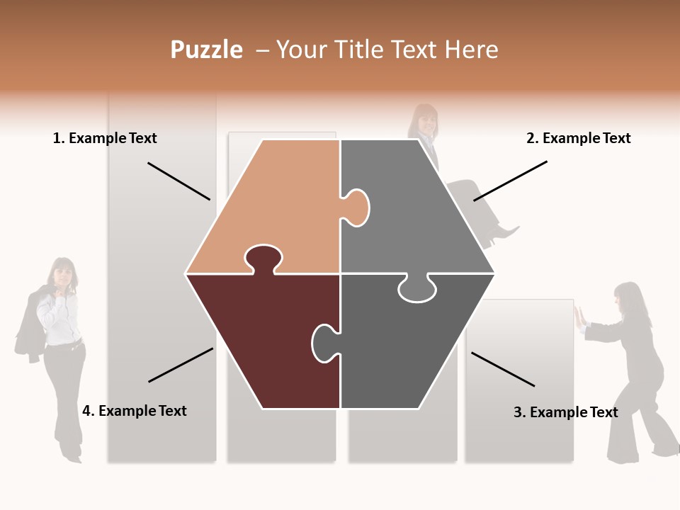 Confidence Businesswoman Sales PowerPoint Template