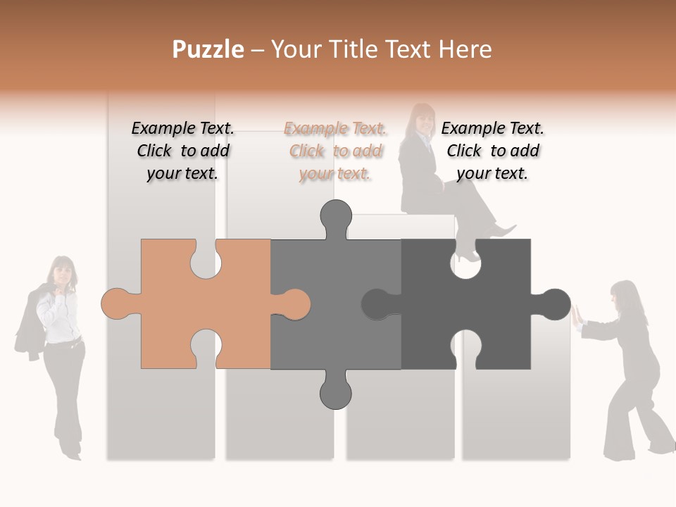 Confidence Businesswoman Sales PowerPoint Template