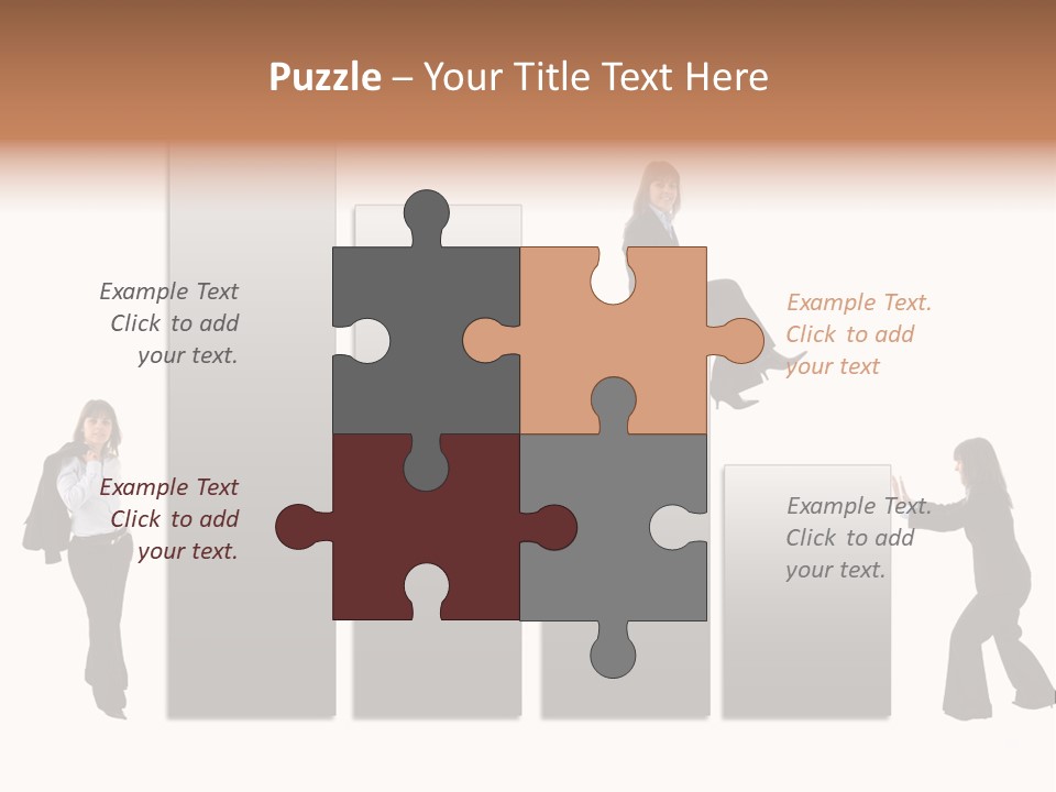 Confidence Businesswoman Sales PowerPoint Template