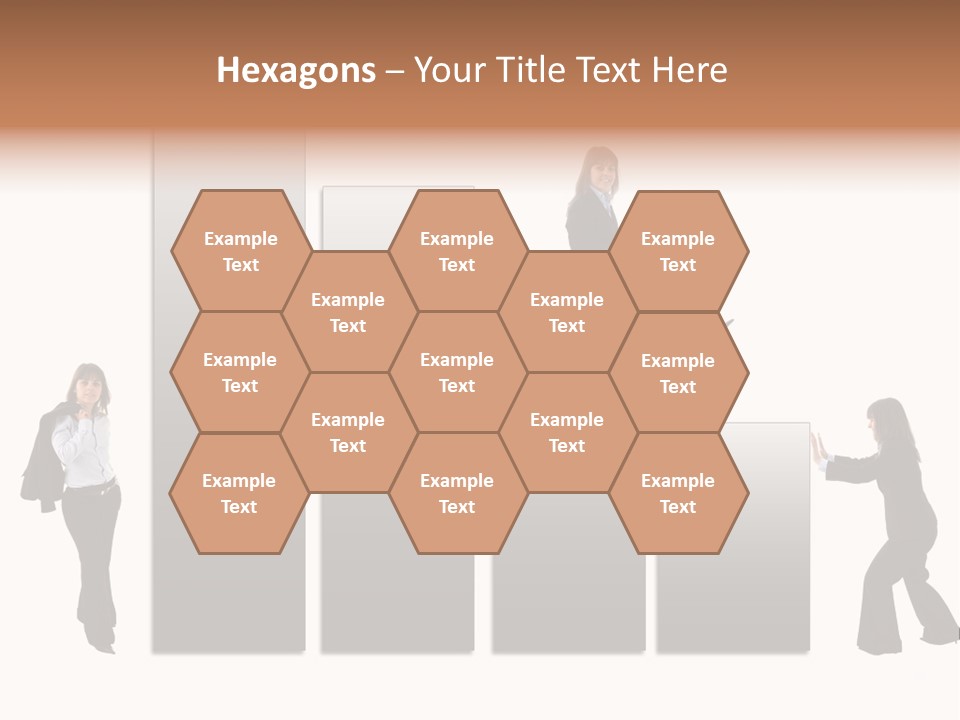 Confidence Businesswoman Sales PowerPoint Template