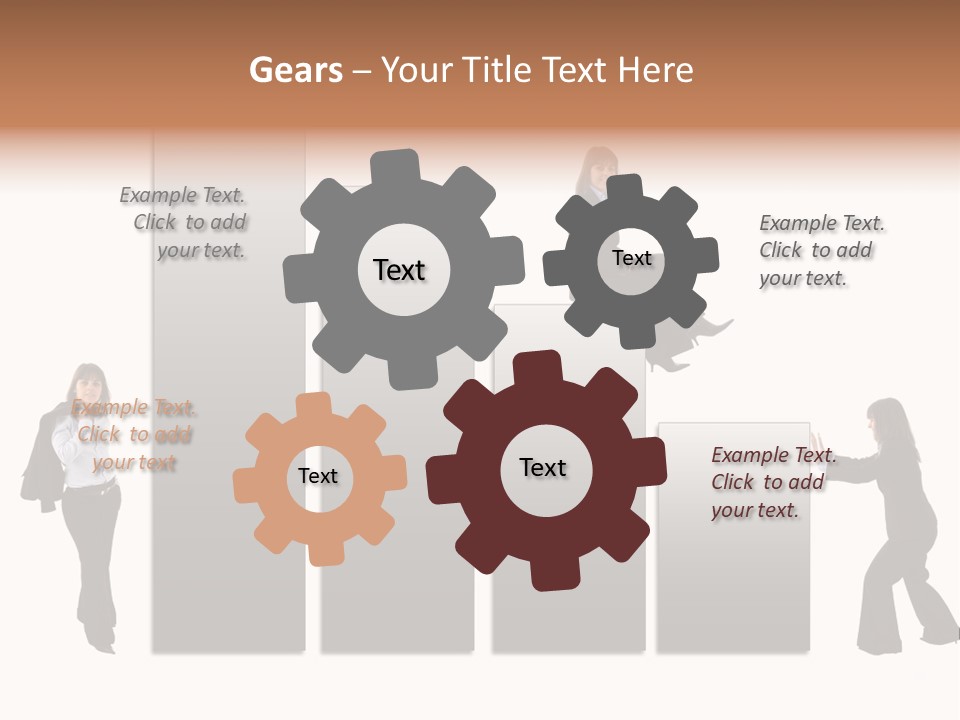 Confidence Businesswoman Sales PowerPoint Template