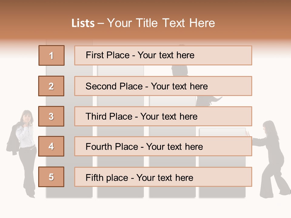 Confidence Businesswoman Sales PowerPoint Template