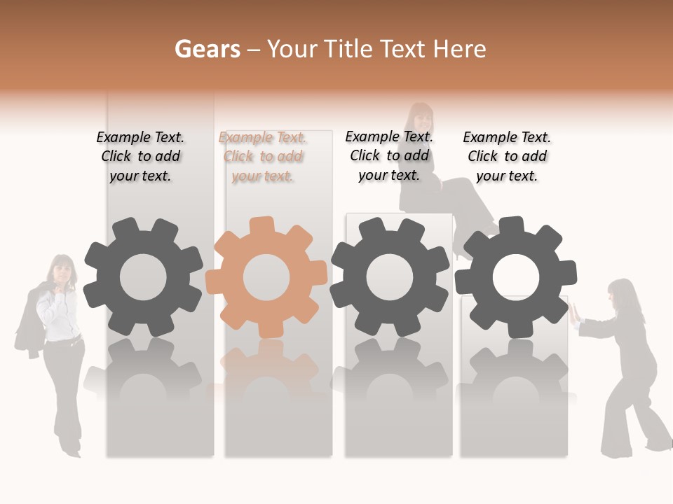 Confidence Businesswoman Sales PowerPoint Template