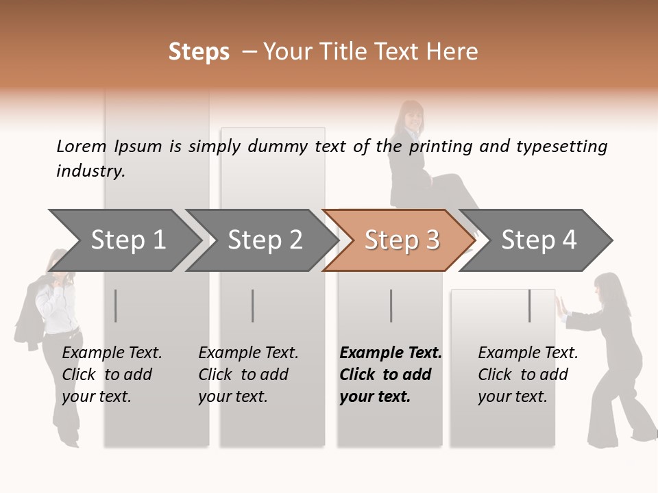 Confidence Businesswoman Sales PowerPoint Template