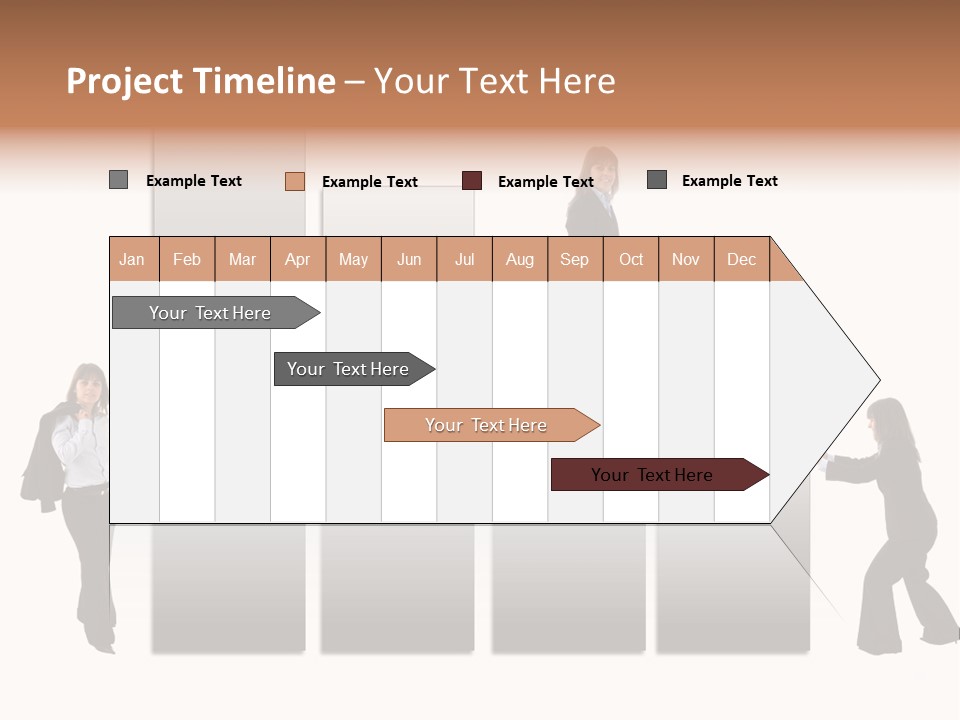 Confidence Businesswoman Sales PowerPoint Template