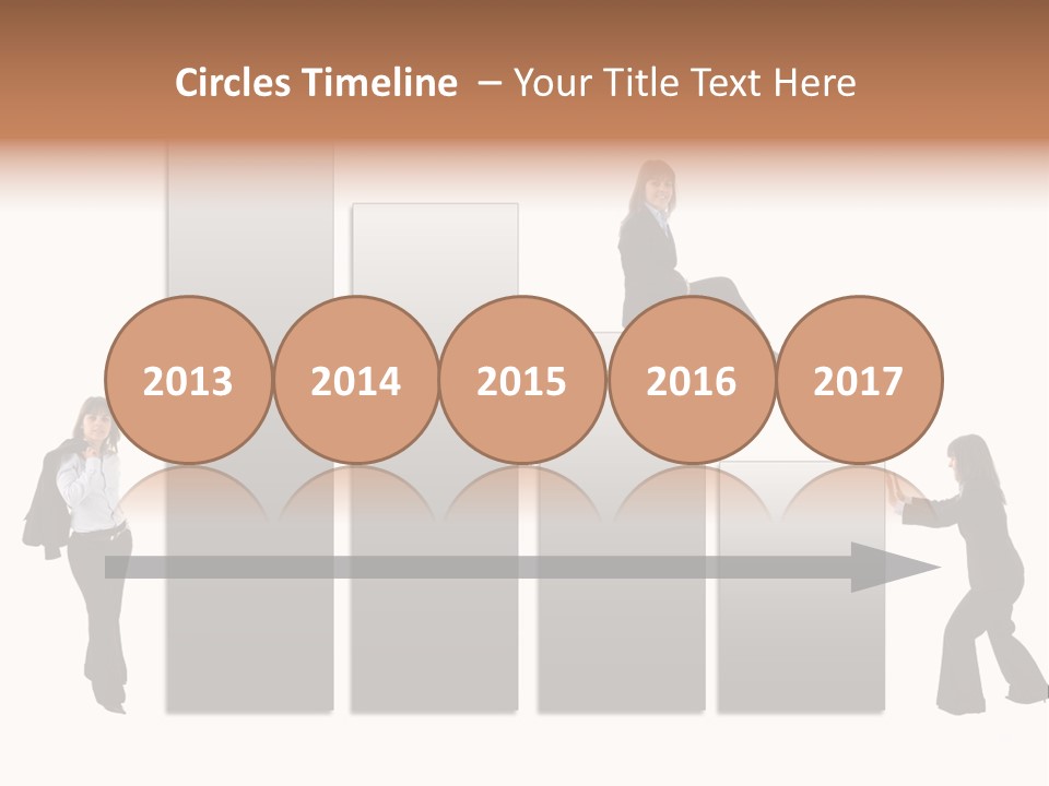 Confidence Businesswoman Sales PowerPoint Template