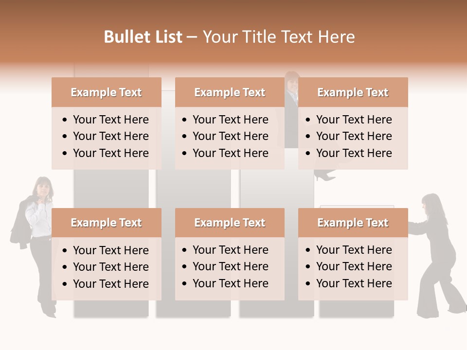Confidence Businesswoman Sales PowerPoint Template